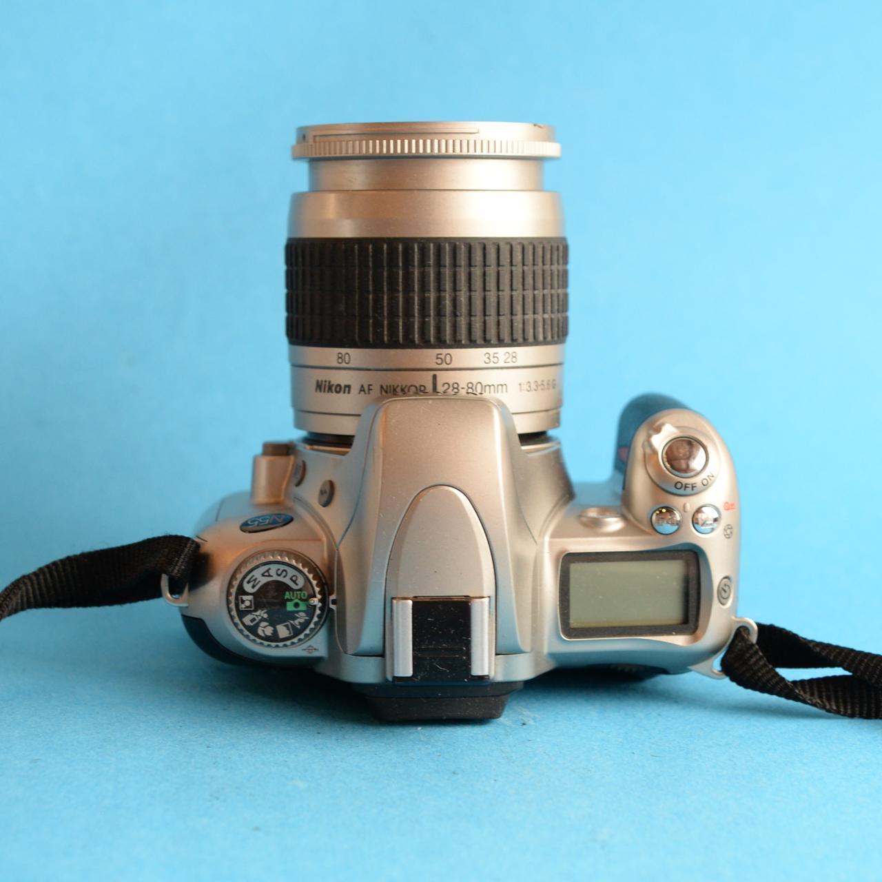 Nikon N55 Film Camera | 35mm SLR | Tested & Working | Silver & Black