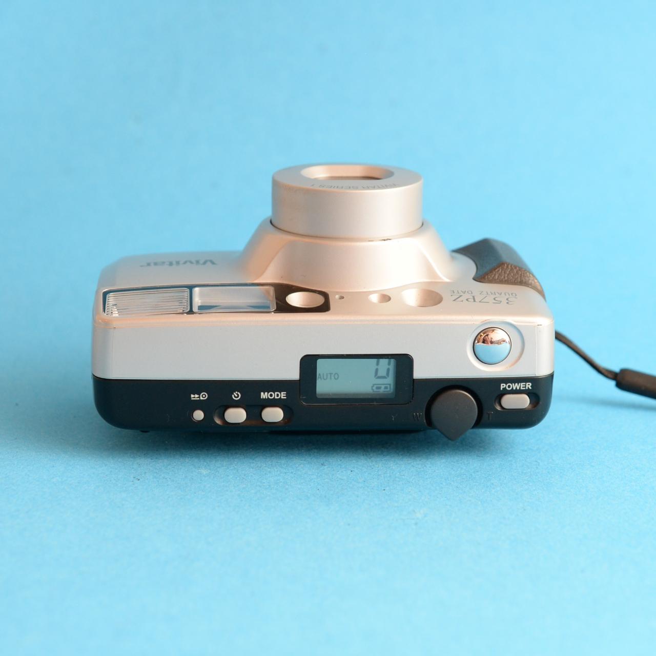 Vivitar 357PZ Film Camera | 35mm Point & Shoot | Tested & Working | Silver