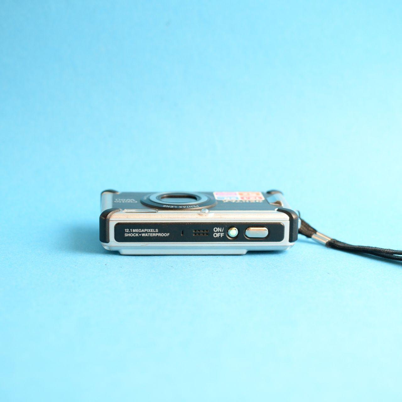 Pentax Optio W80 Digital Camera | 12.1MP | Tested & Working | Silver & Black