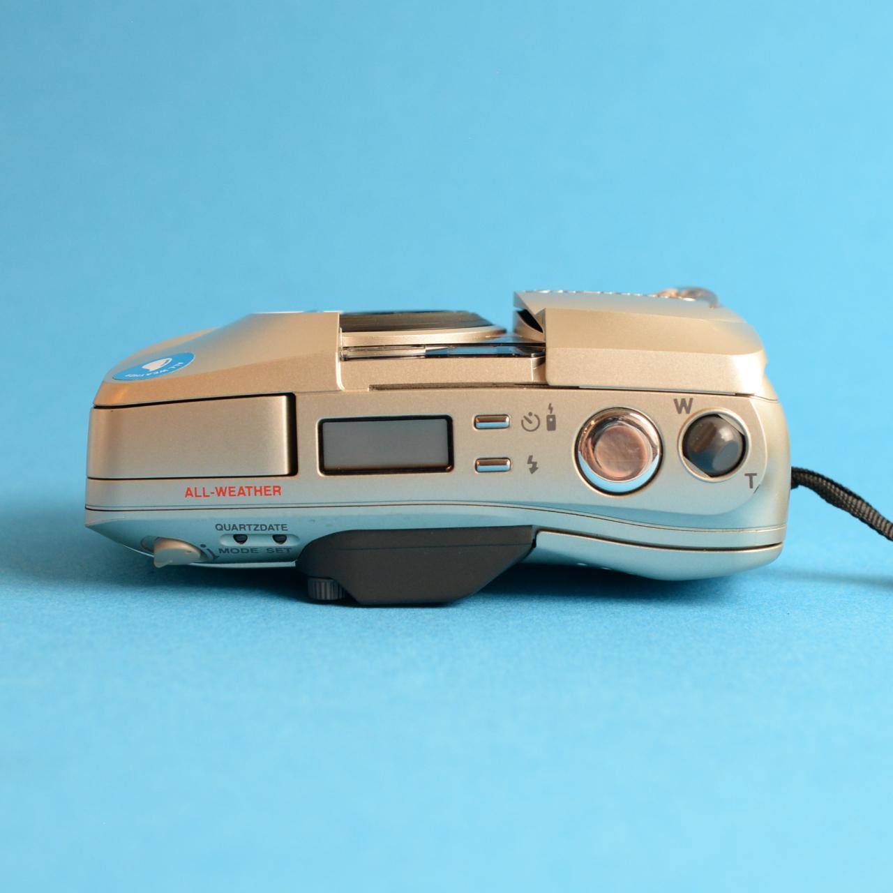 Olympus Infinity Stylus Zoom 140 DLX Film Camera | 35mm Point & Shoot | Tested & Working | Silver