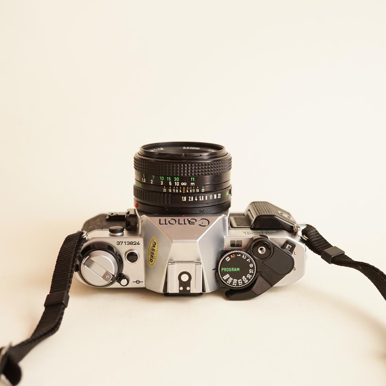 Canon AE-1 Program 35mm SLR Film Camera | Tested & Working | Black & Silver