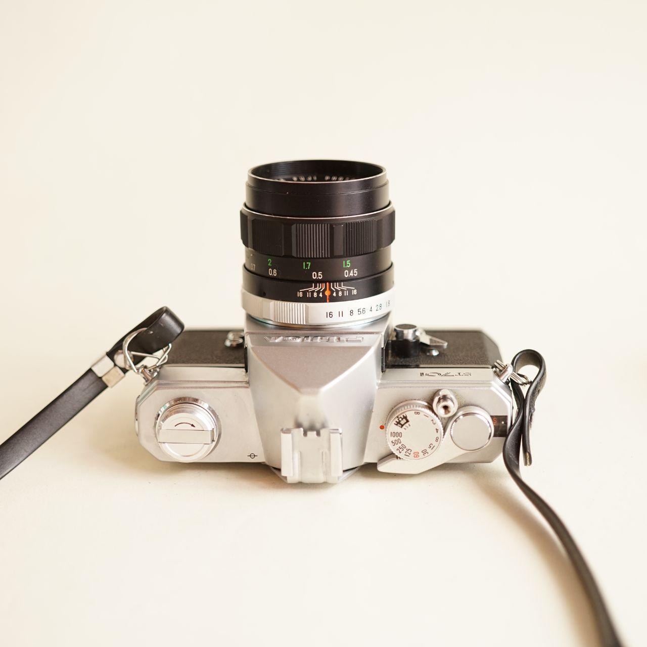 Fujica ST701 35mm SLR Film Camera with Fujinon 55mm f/1.8 Lens | Tested & Working | Silver & Black