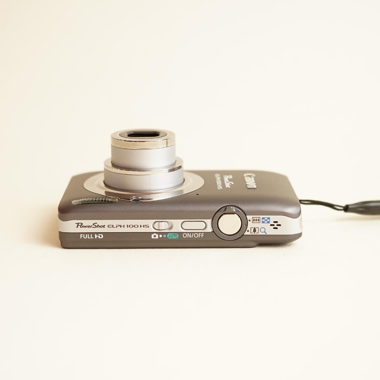 Canon PowerShot ELPH 100 HS Digital Camera | 12MP | Tested & Working | Grey