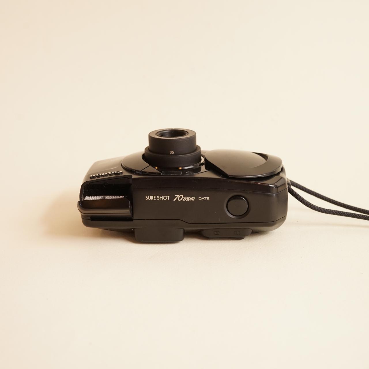 Canon SureShot 70 Zoom Film Camera | 35mm Point & Shoot | Tested & Working | Black