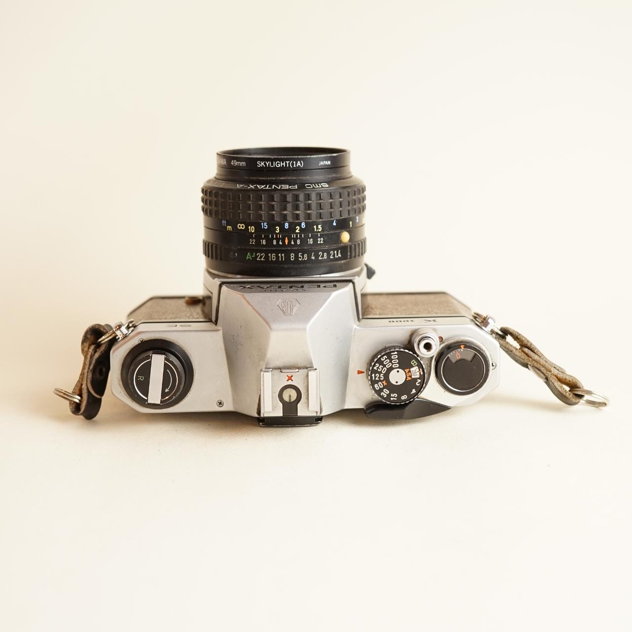 Asahi Pentax K1000 SE 35mm SLR Film Camera | Tested & Working | Silver & Brown Leatherette