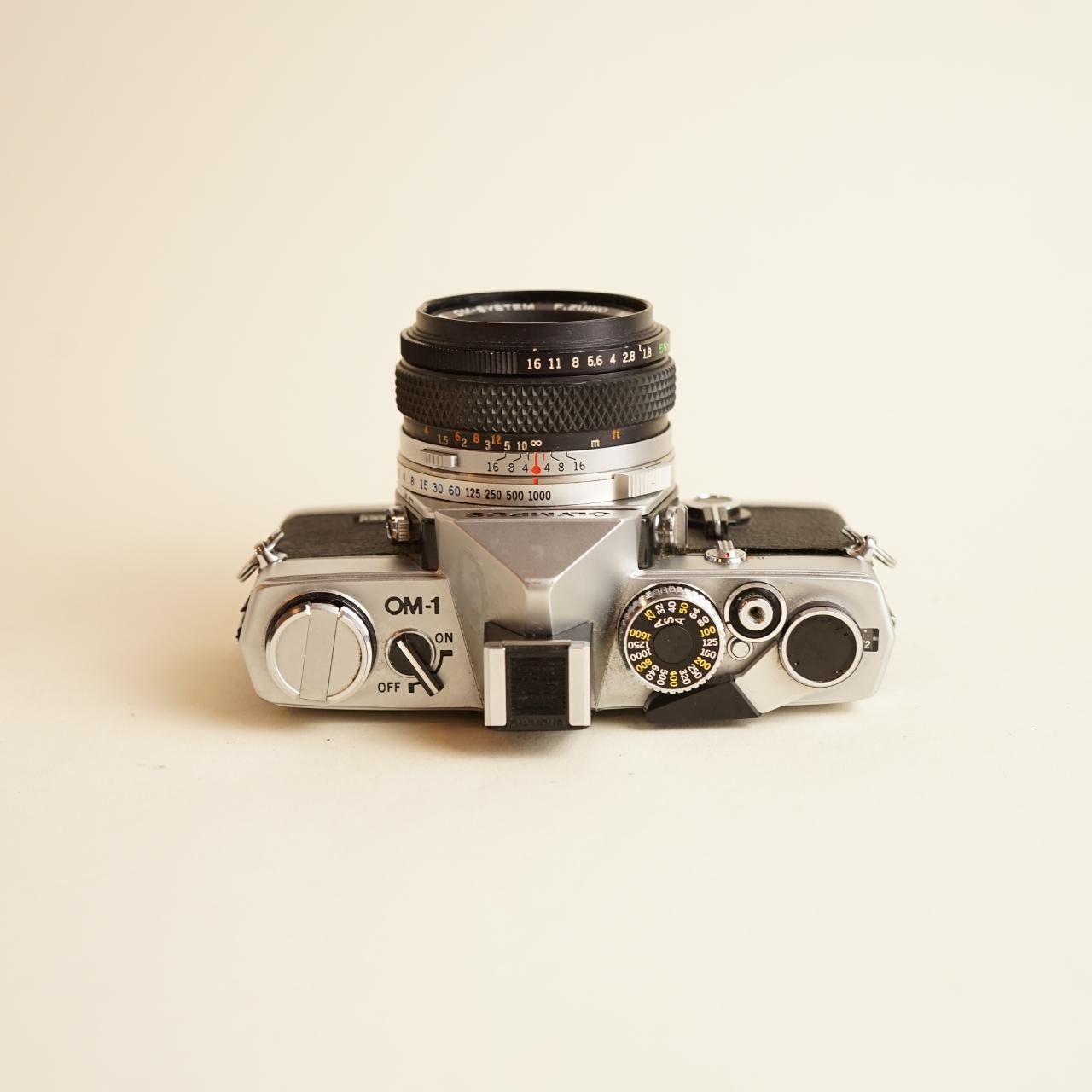 Olympus OM-1 Film Camera | 35mm SLR Camera | Tested & Working | Black & Silver