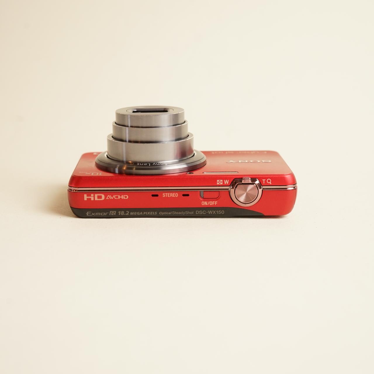 Sony CyberShot DSC-WX150 Digital Camera | 18.2MP | Tested & Working | Red
