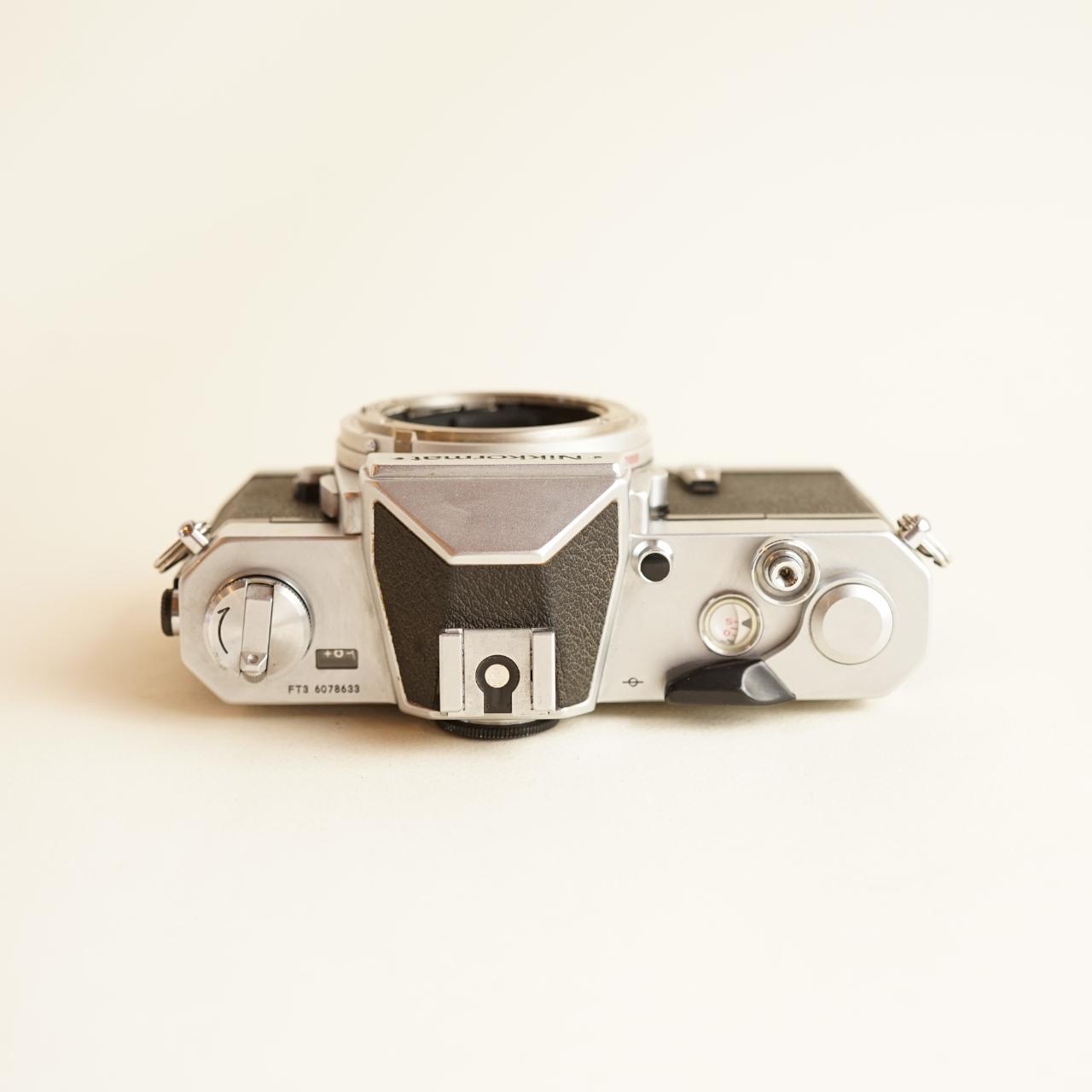 Nikkormat FT3 35mm SLR Film Camera | Tested & Working | Silver & Black