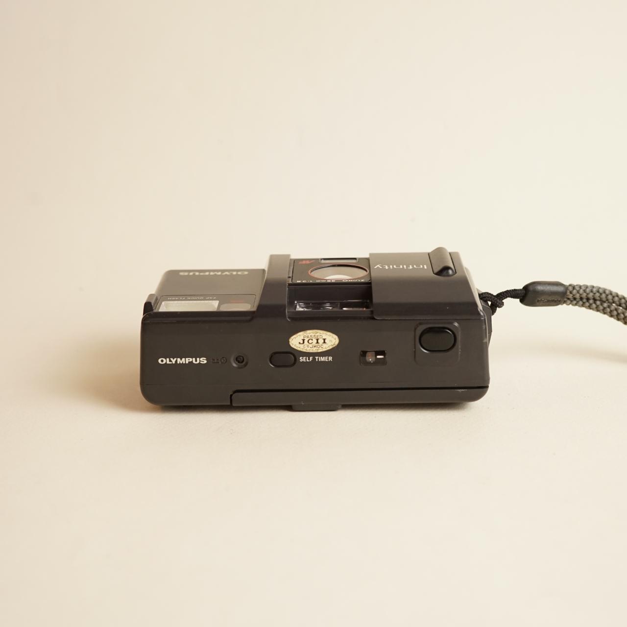 Olympus Infinity Film Camera | 35mm Point & Shoot | Tested & Working | Grey