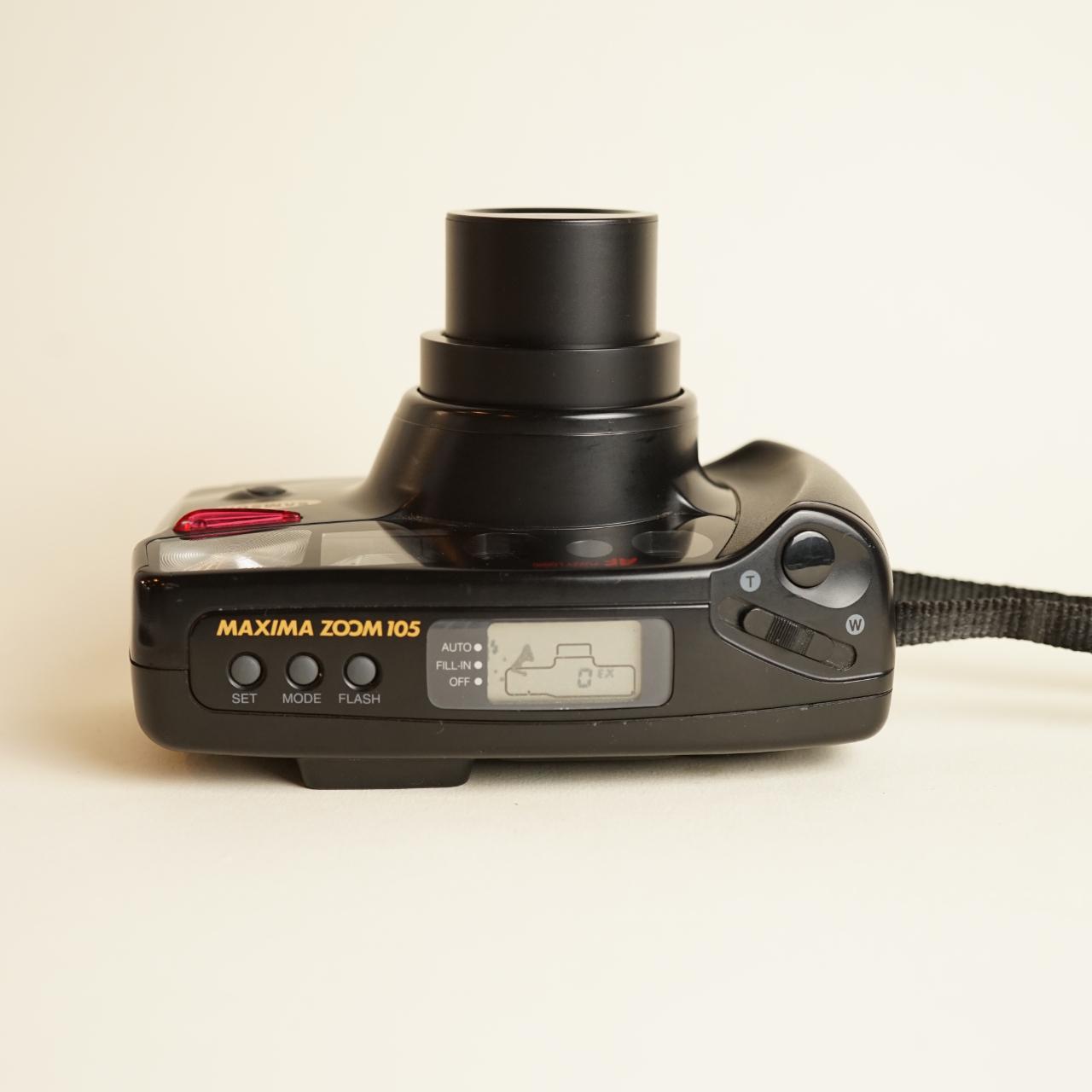 Samsung Maxima Zoom 105 | 35mm Film Camera | Tested & Working | Black