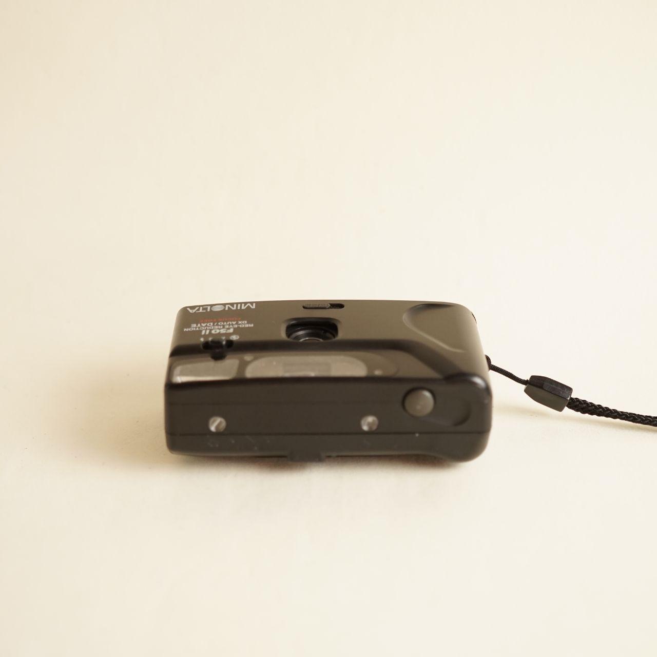 Minolta F50 II Film Camera | 35mm Point & Shoot | Tested & Working | Black