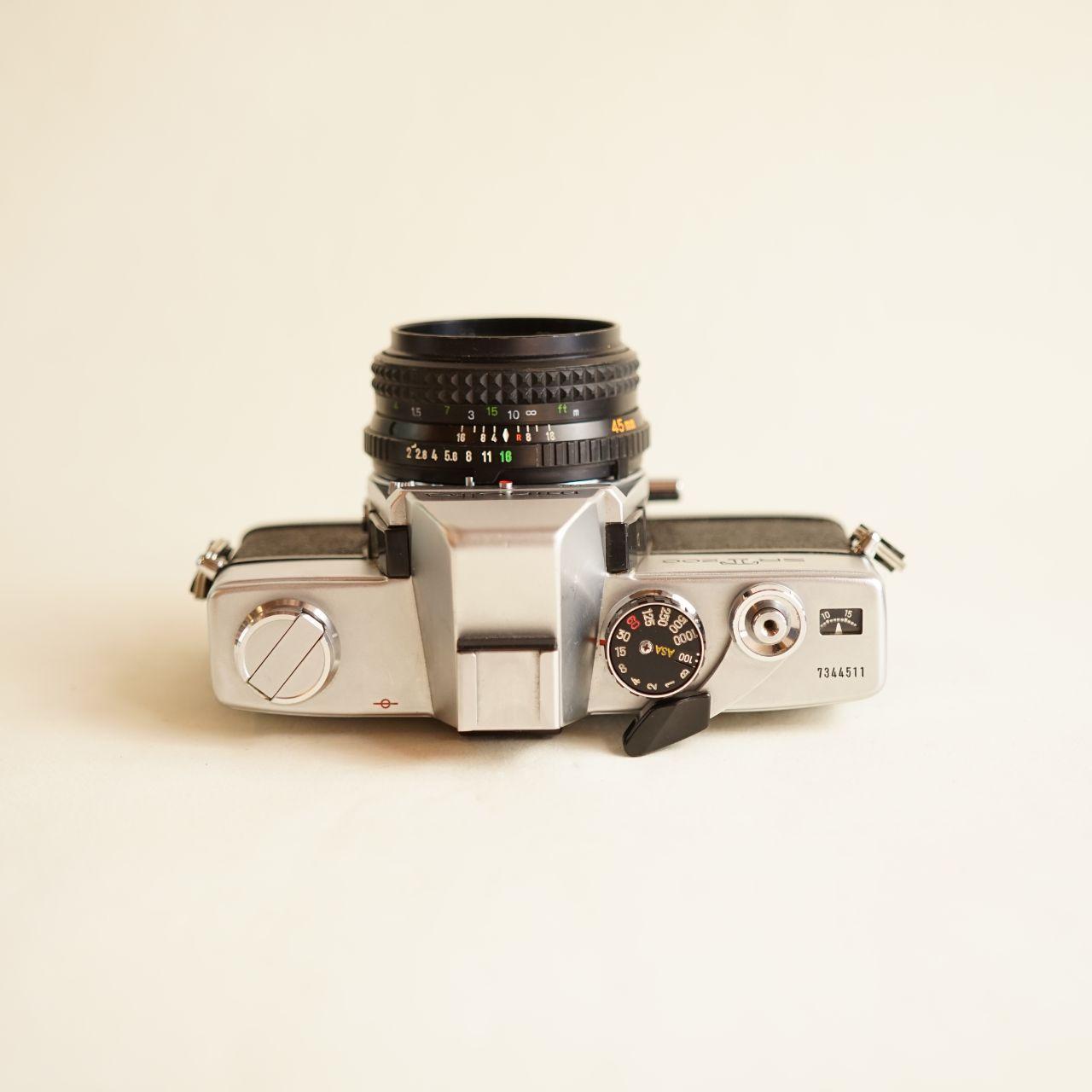 Minolta SRT 200 35mm SLR Film Camera | FULLY CLA'd | Tested & Working | Silver & Black