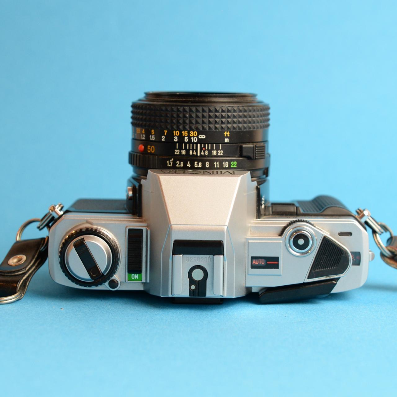 Minolta X-370 Film Camera | 35mm SLR | Tested & Working | Black & Silver