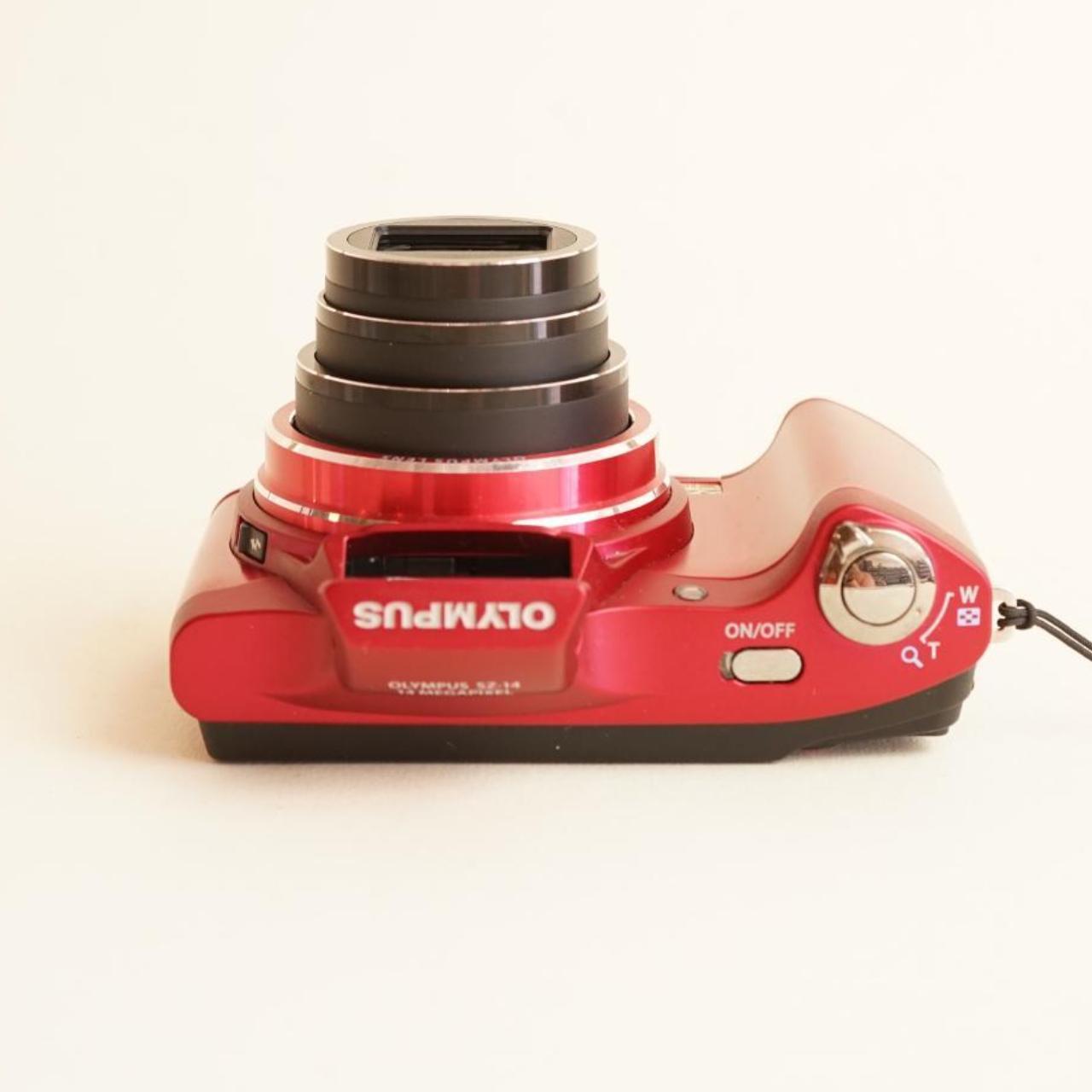 Olympus SZ-14 Digital Camera | 14MP | Tested & Working | Red