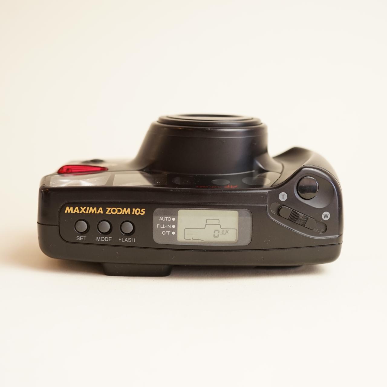 Samsung Maxima Zoom 105 Film Camera | 35mm Point & Shoot | Read Description | Black