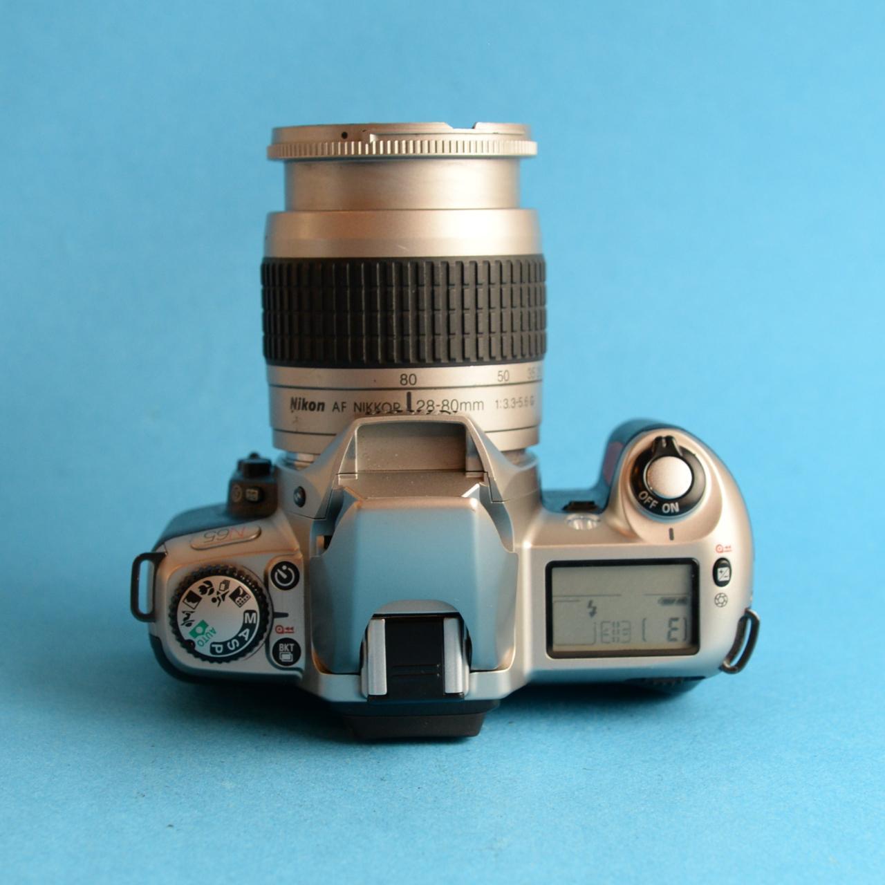 Nikon N65 35mm SLR Film Camera | Tested & Working | Silver & Black
