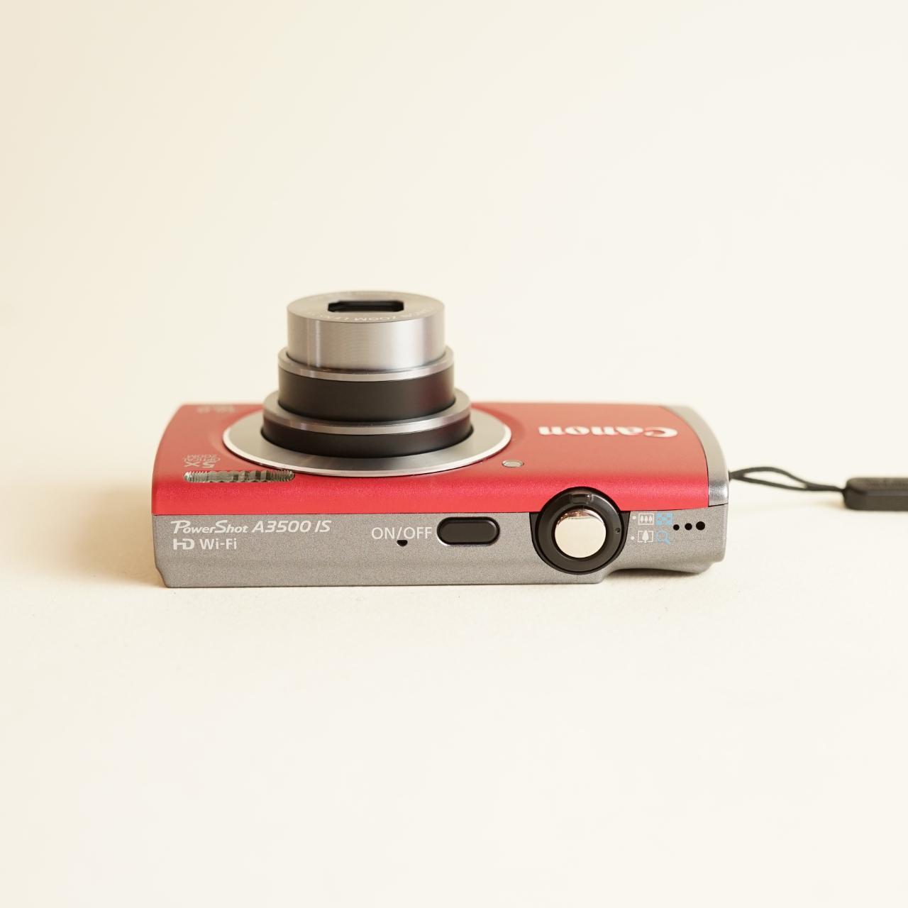 Canon PowerShot A3500 IS Digital Camera | 16MP | Tested & Working | Red