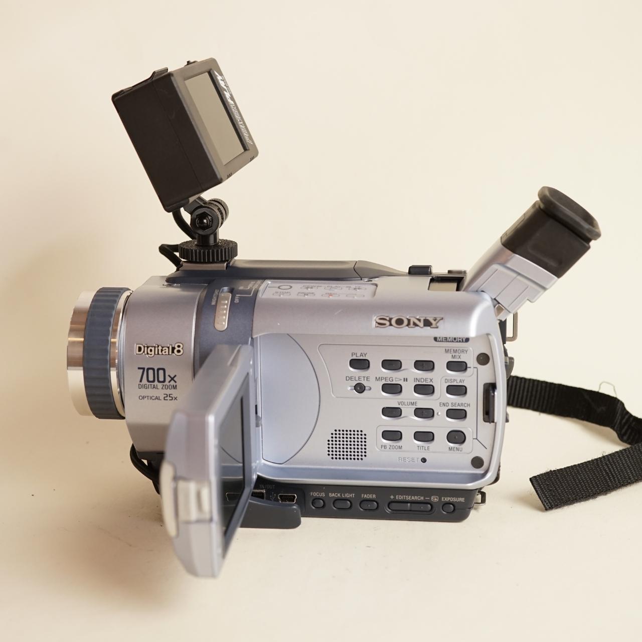 Sony Handycam DCR-TRV340 Digital8 Camcorder with Tapeless Setup | Camcorder | Tested & Working | Silver