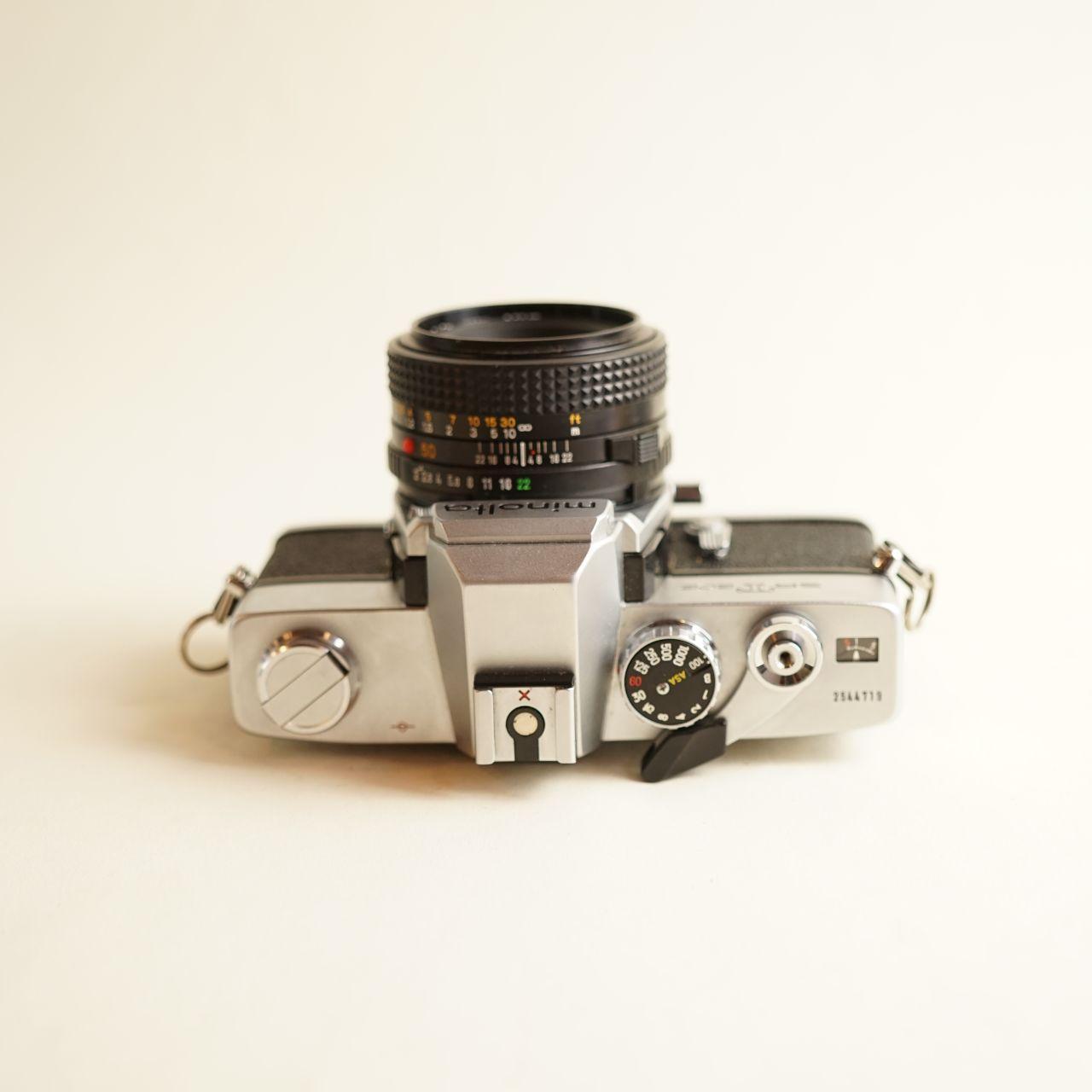 Minolta SRT 202 Film Camera | 35mm SLR | FULLY CLA'D | Silver & Black