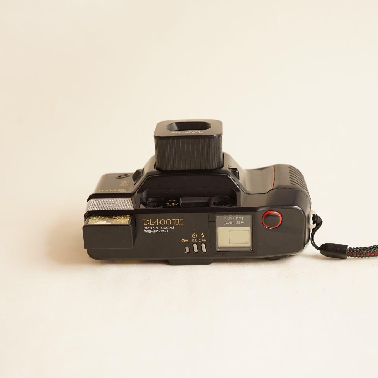 Fujifilm DL-400 Tele Film Camera | 35mm Point & Shoot | Tested & Working | Black
