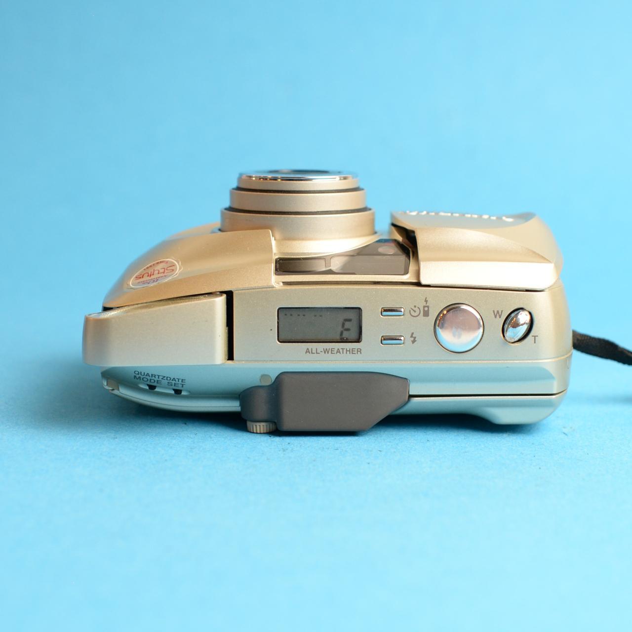 Olympus Stylus Epic Zoom 170 Film Camera | 35mm Point & Shoot | Tested & Working | Gold