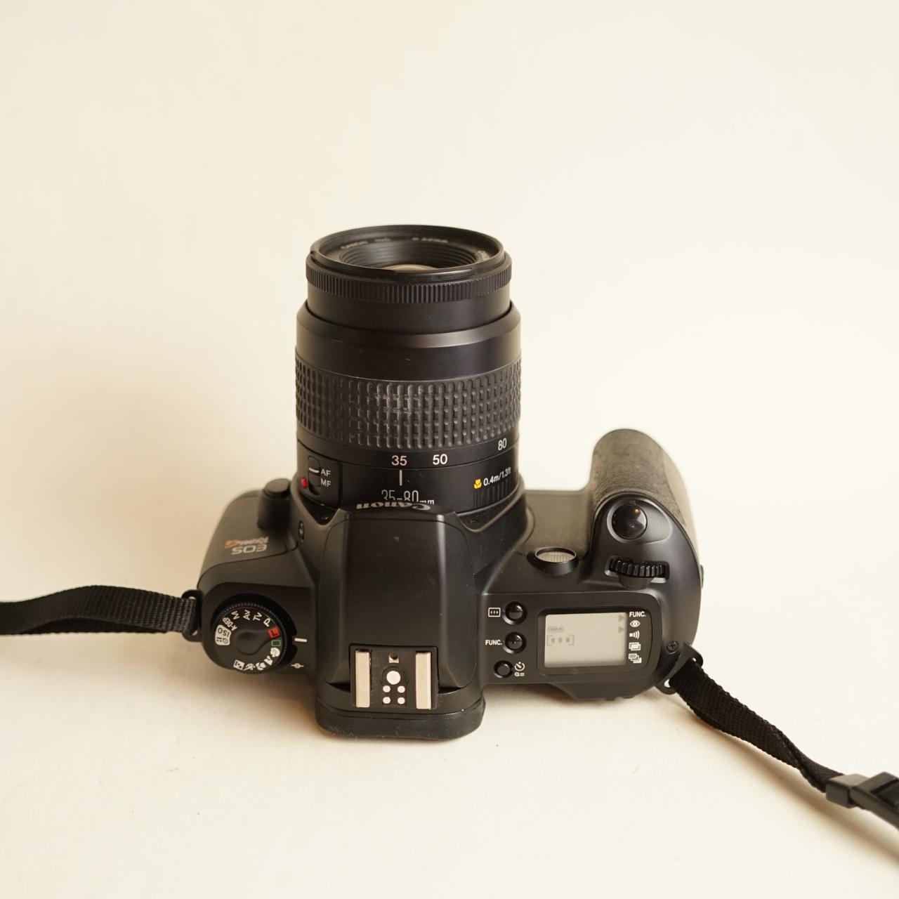 Canon EOS Rebel G Film Camera with Canon 35–80mm Lens | 35mm SLR | Tested & Working | Silver & Black