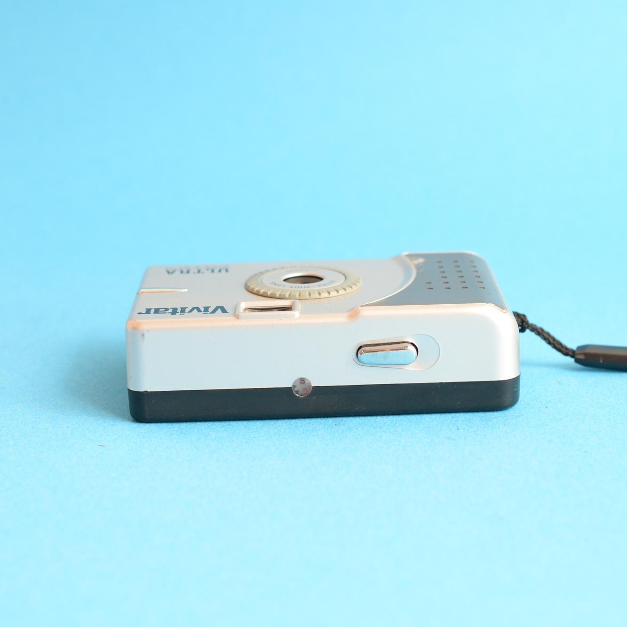 Vivitar Ultra Wide & Slim Film Camera | 35mm Point & Shoot | Tested & Working | Silver