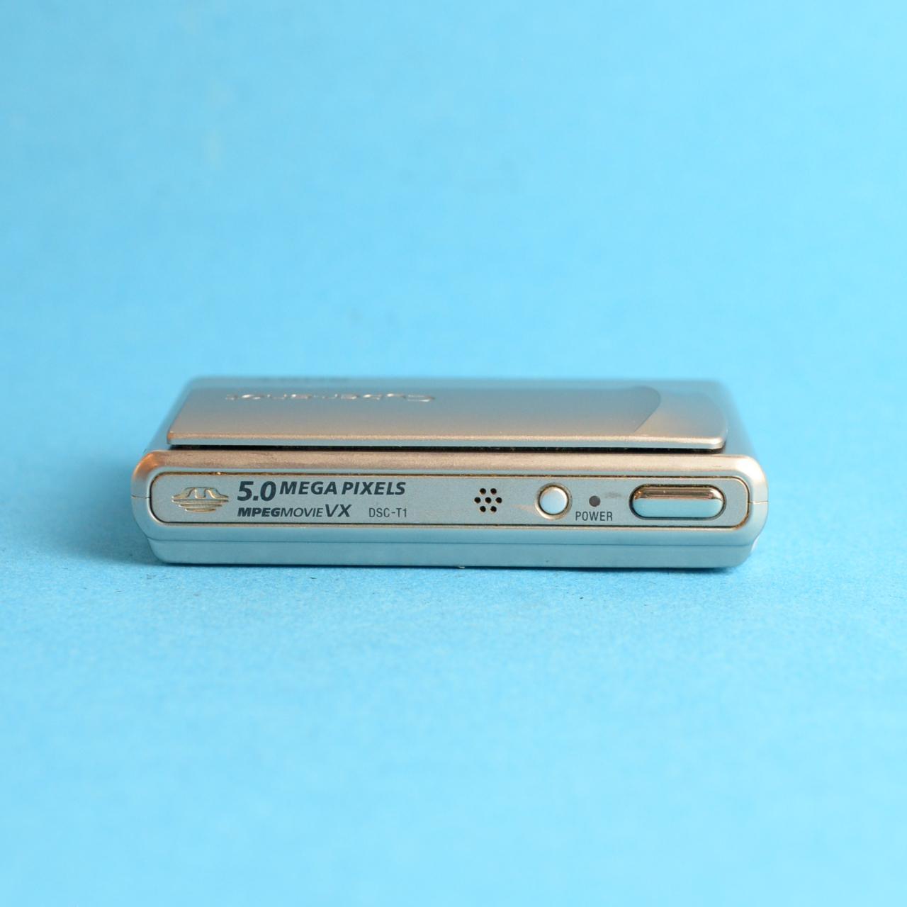 Sony Cyber-shot DSC-T1 Digital Camera | 5MP | Tested & Working | Silver