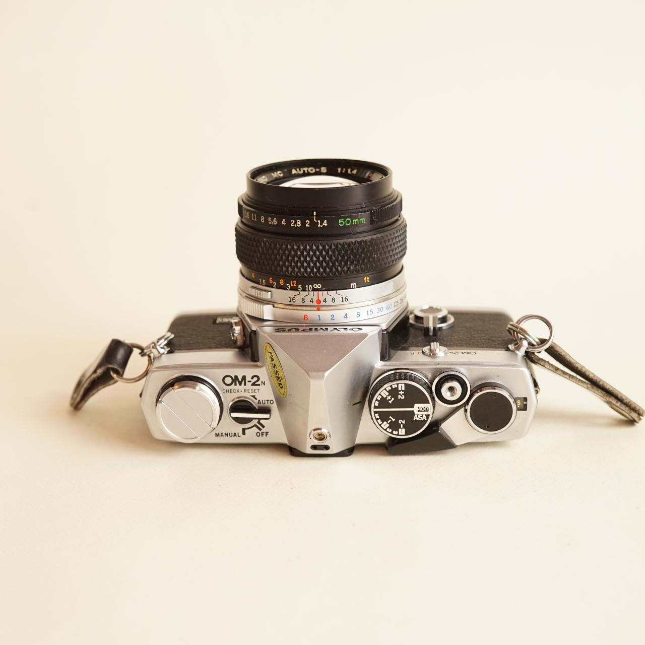 Olympus OM-2N 35mm SLR Film Camera | Tested & Working | Black & Silver