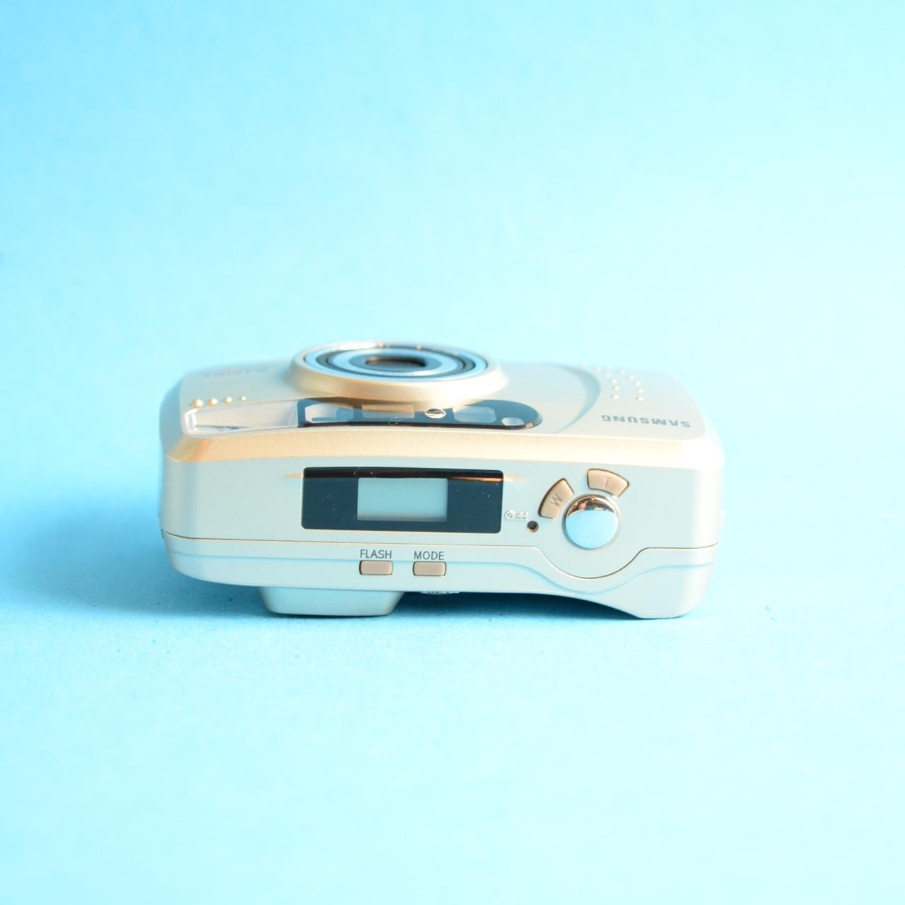 Samsung Maxima Zoom 90 GL Film Camera | 35mm Point & Shoot | Tested & Working | Gold