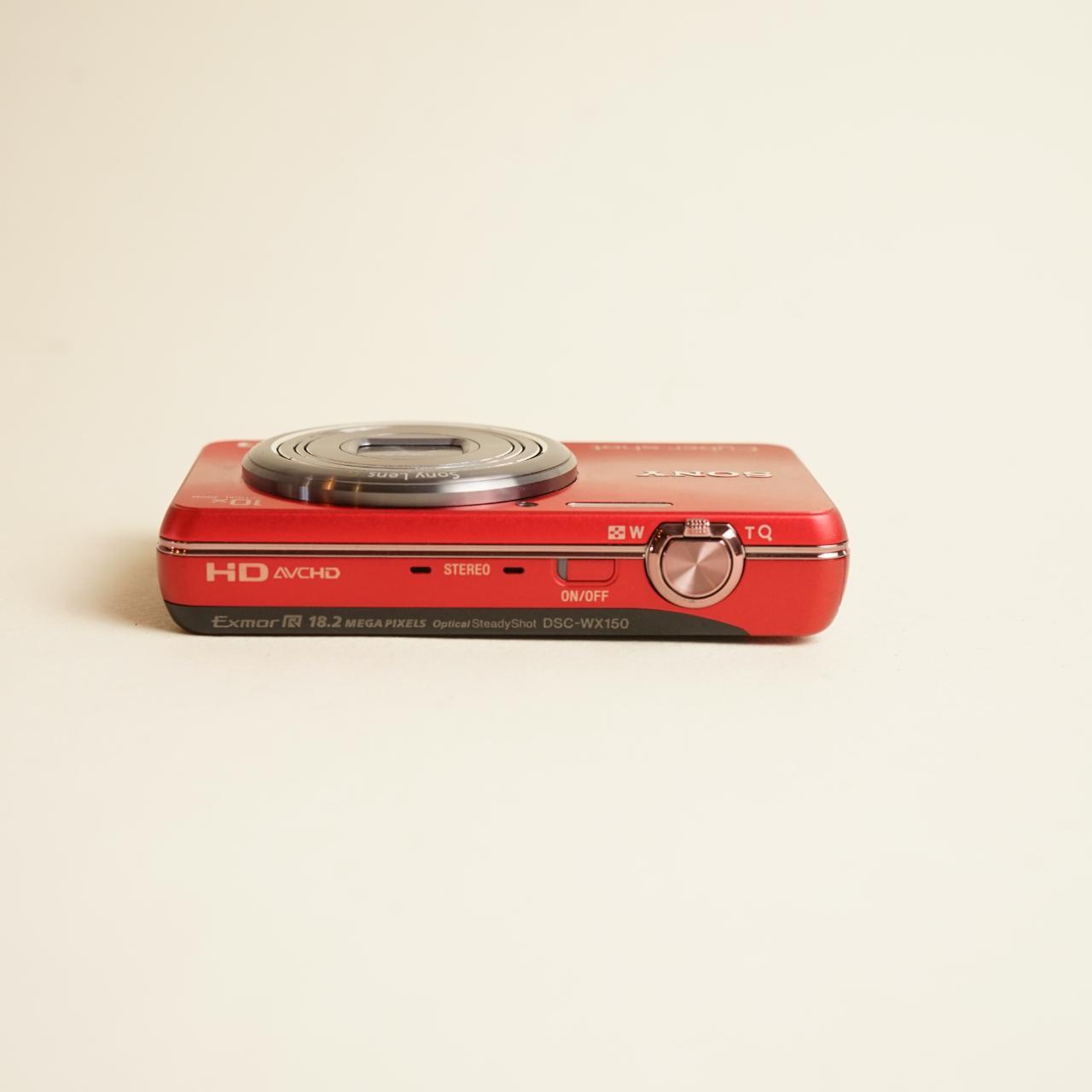 Sony CyberShot DSC-WX150 Digital Camera | 18.2MP | Tested & Working | Red