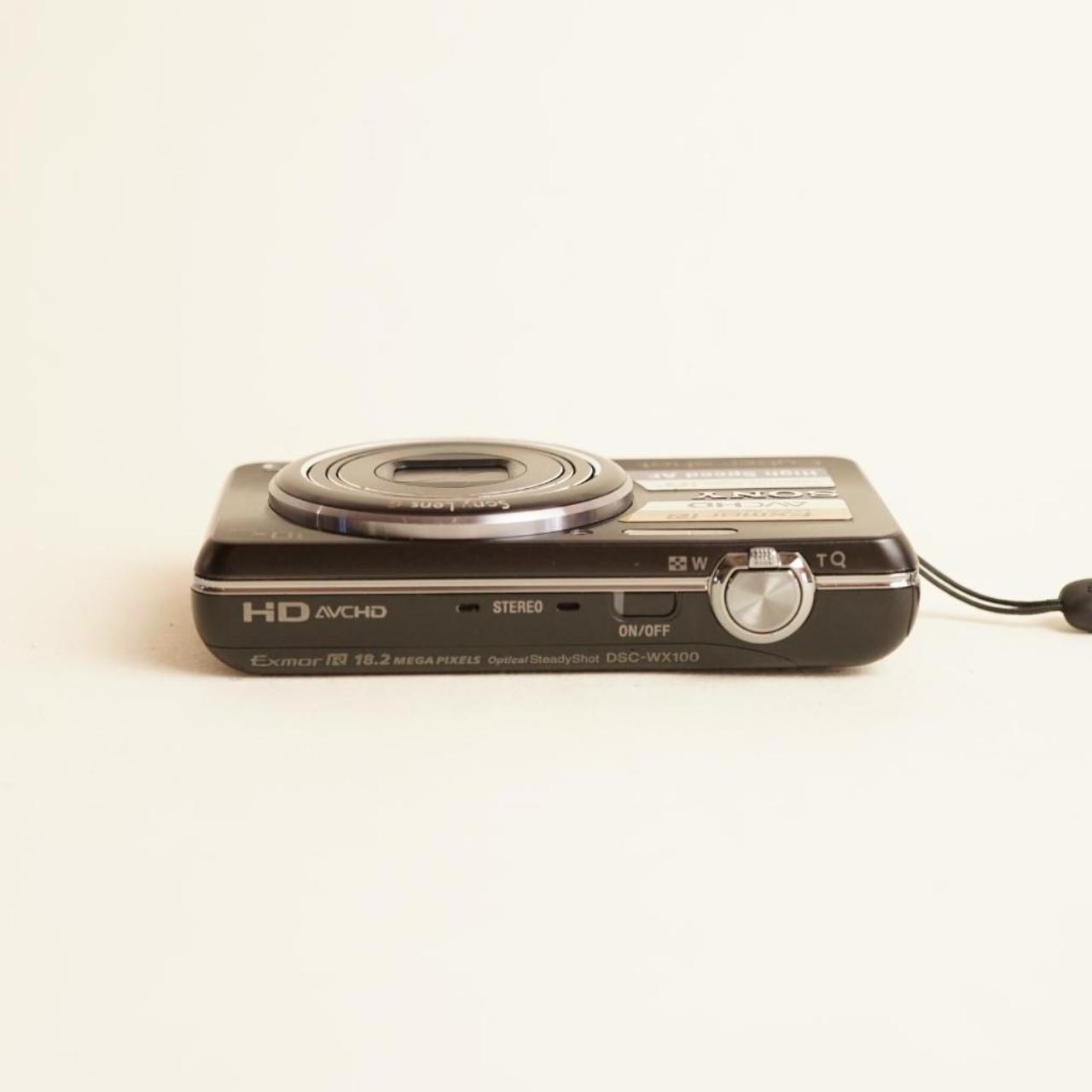 Sony Cyber-shot DSC-WX100 Digital Camera | 18.2MP | Tested & Working | Black