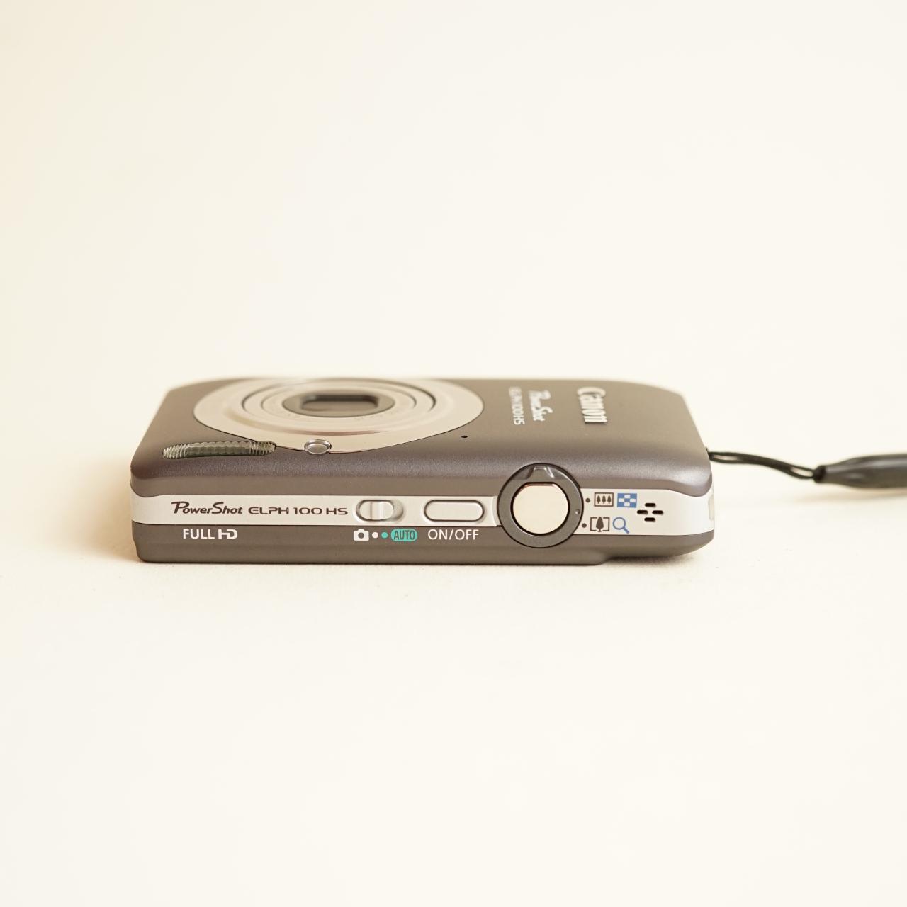 Canon PowerShot ELPH 100 HS Digital Camera | 12MP | Tested & Working | Grey