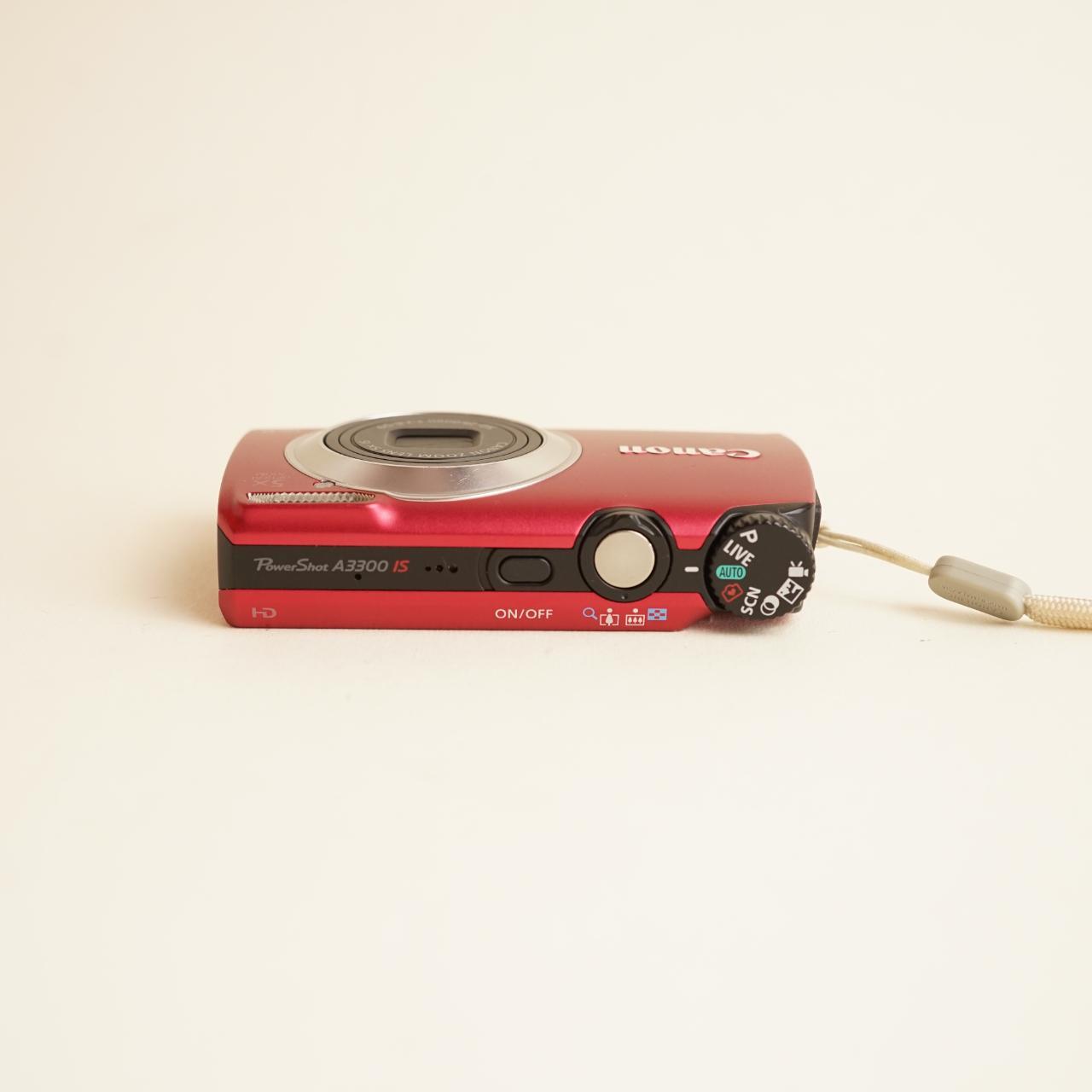 Canon PowerShot A3300 IS | 16MP | Tested & Working | Red