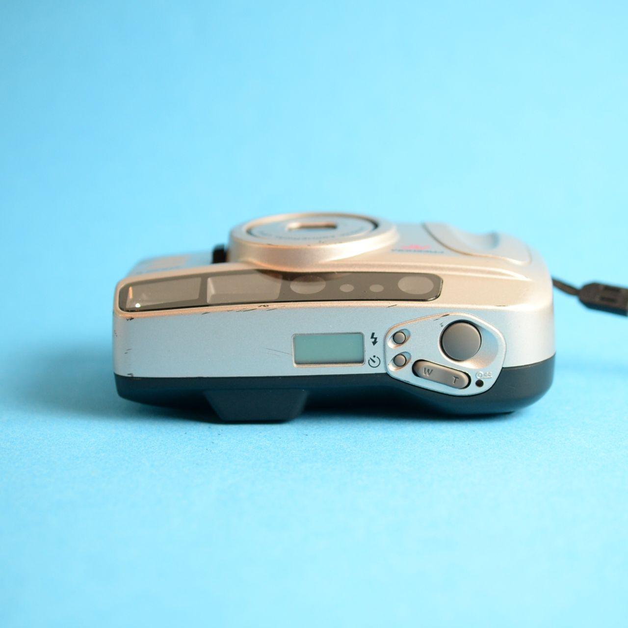 Minolta Family Zoom II Film Camera | 35mm Point & Shoot | Tested & Working | Silver