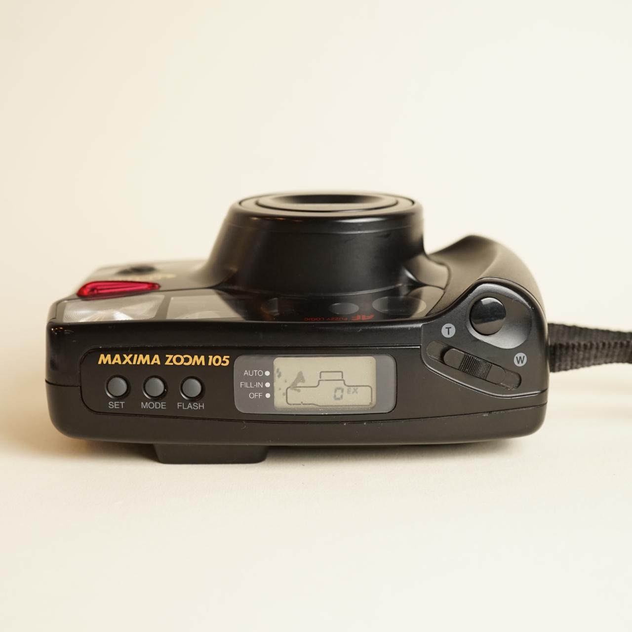 Samsung Maxima Zoom 105 | 35mm Film Camera | Tested & Working | Black