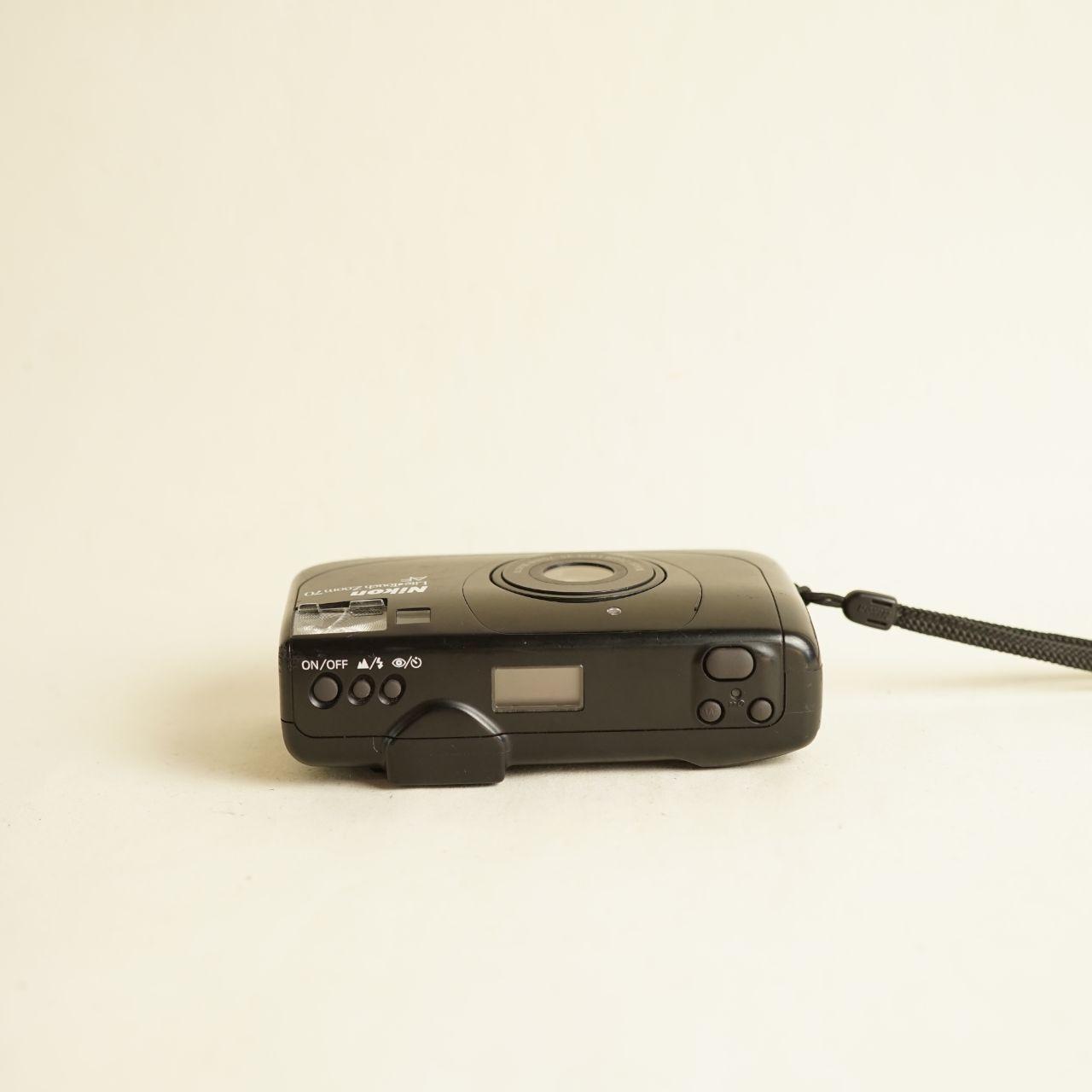 Nikon Lite Touch Zoom 70 AF Film Camera | 35mm Point & Shoot | Tested & Working | Black