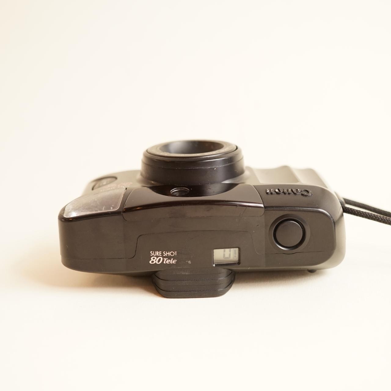 Canon SureShot 80 Tele | 35mm Point & Shoot Film Camera | Tested & Working | Black