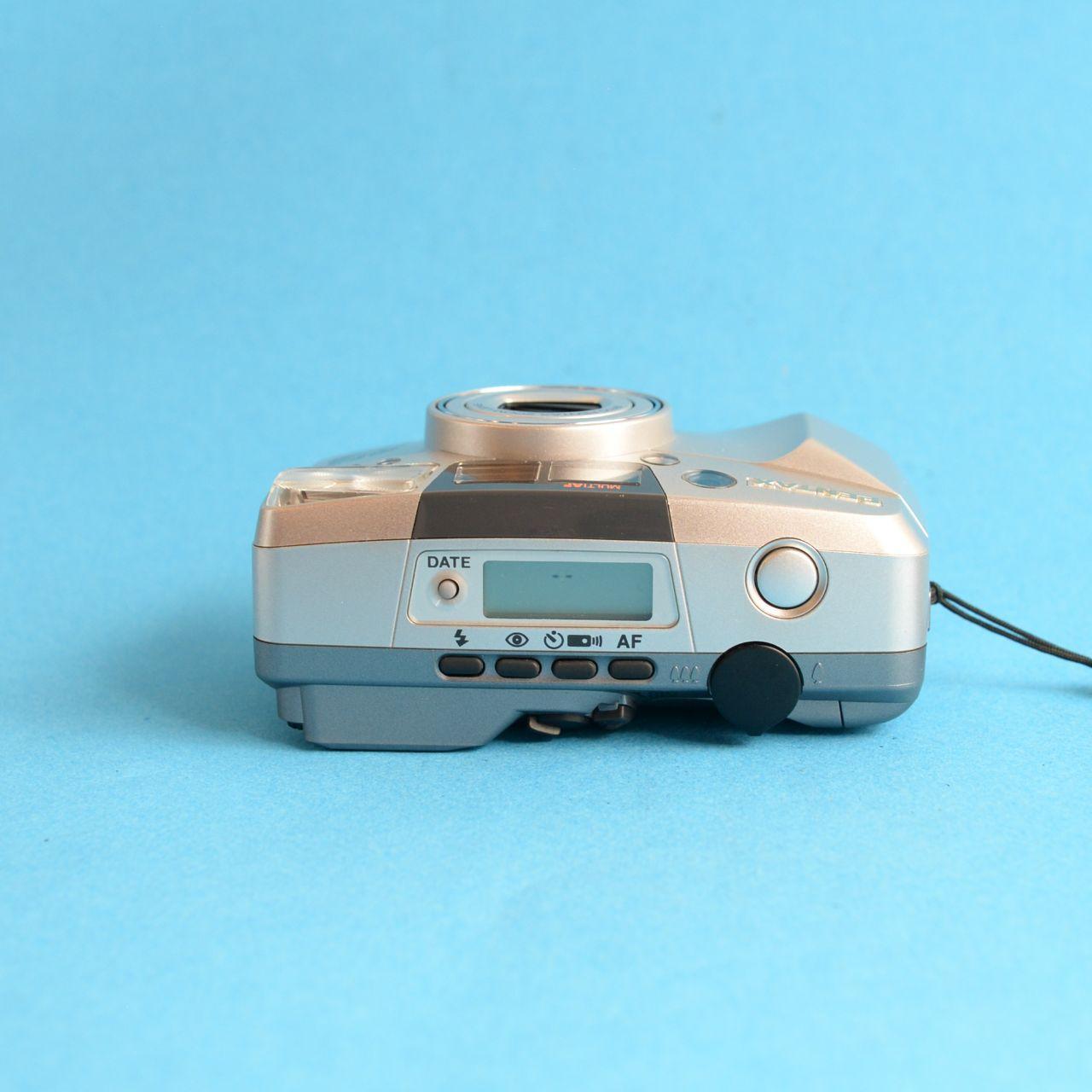 Pentax IQZoom 135M Film Camera | 35mm Point & Shoot | Tested & Working | Silver