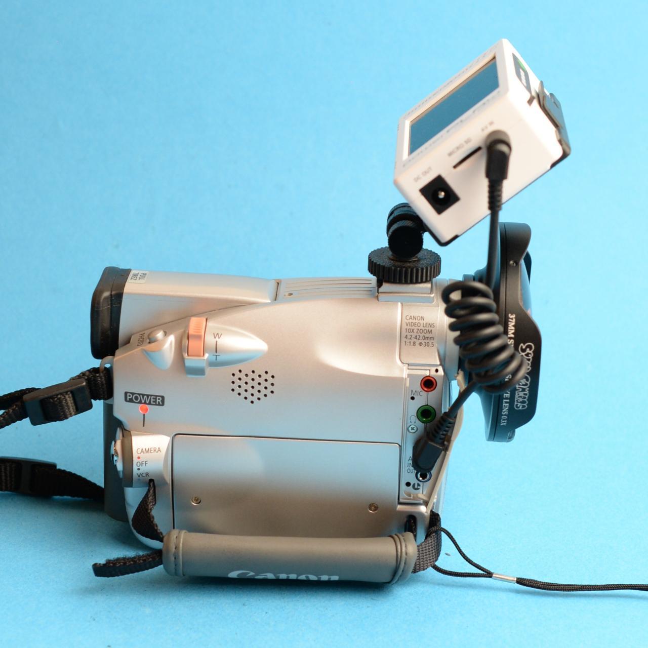 Canon ZR10 Digital Camcorder with Tapeless Accessories + Fisheye Lens | Camcorder | Tested & Working | Silver