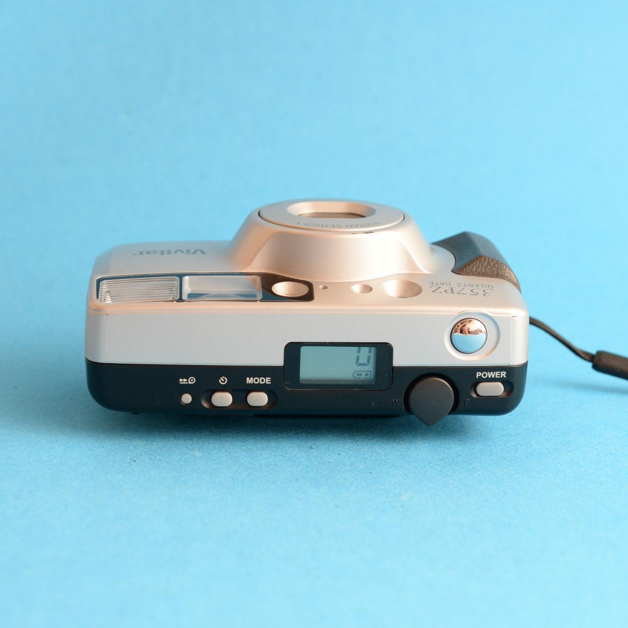 Vivitar 357PZ Film Camera | 35mm Point & Shoot | Tested & Working | Silver