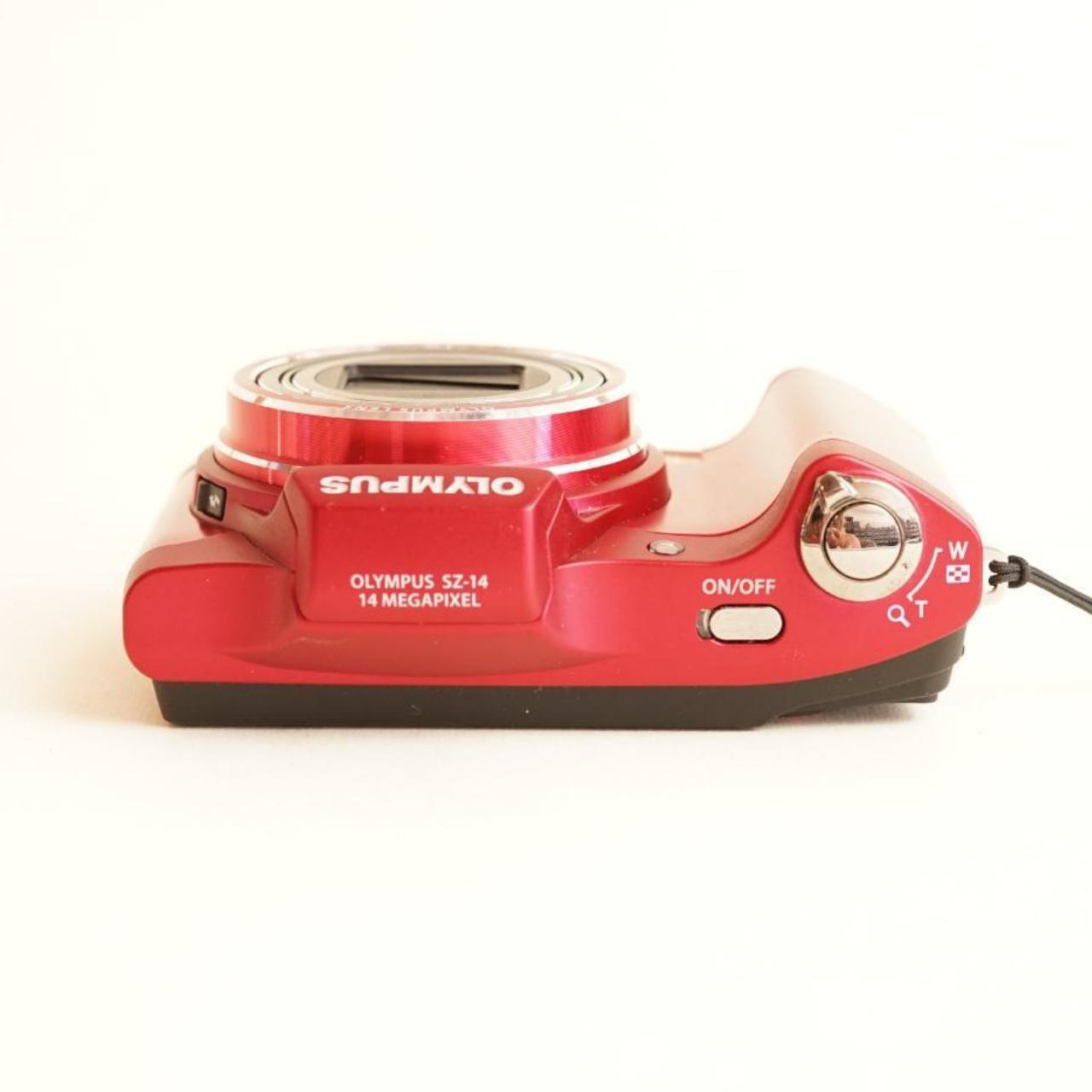 Olympus SZ-14 Digital Camera | 14MP | Tested & Working | Red