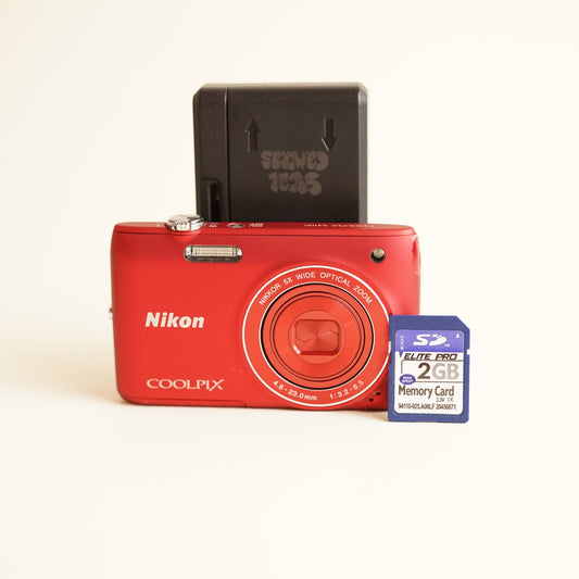 Nikon Coolpix S4100 Digital Camera | 14MP | Tested & Working | Red