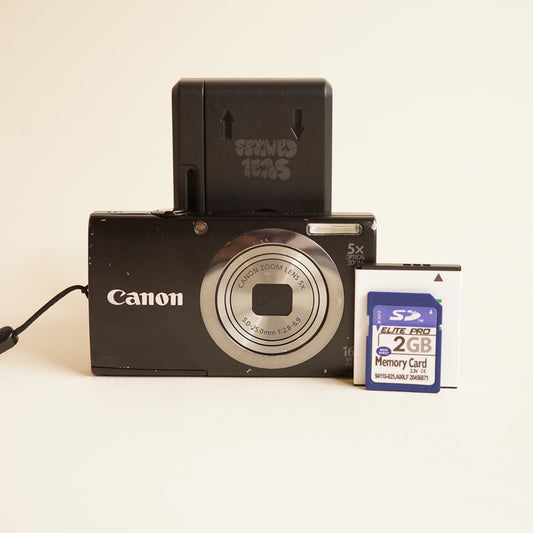 Canon PowerShot A2300 Digital Camera | 16MP | Tested & Working | Black