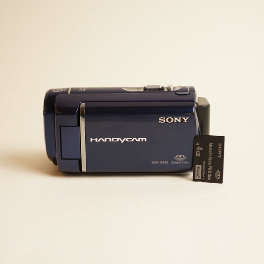 Sony Handycam DCR-SX40 Digital Camcorder | SD Video | Tested & Working | Blue