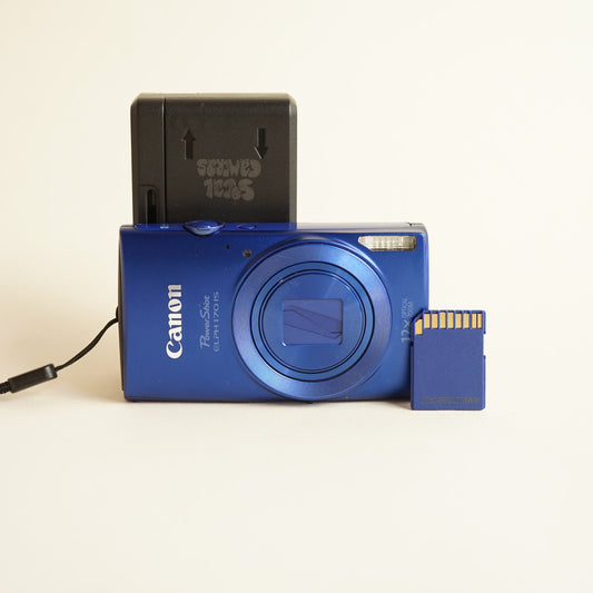 Canon PowerShot ELPH 170 IS Digital Camera | 20MP | Tested & Working | Blue