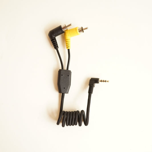 Custom A/V 2 Channel RCA Cable for ImmersionRC PowerPlay | DEVBUILD | For Tapeless Camcorders | NEW