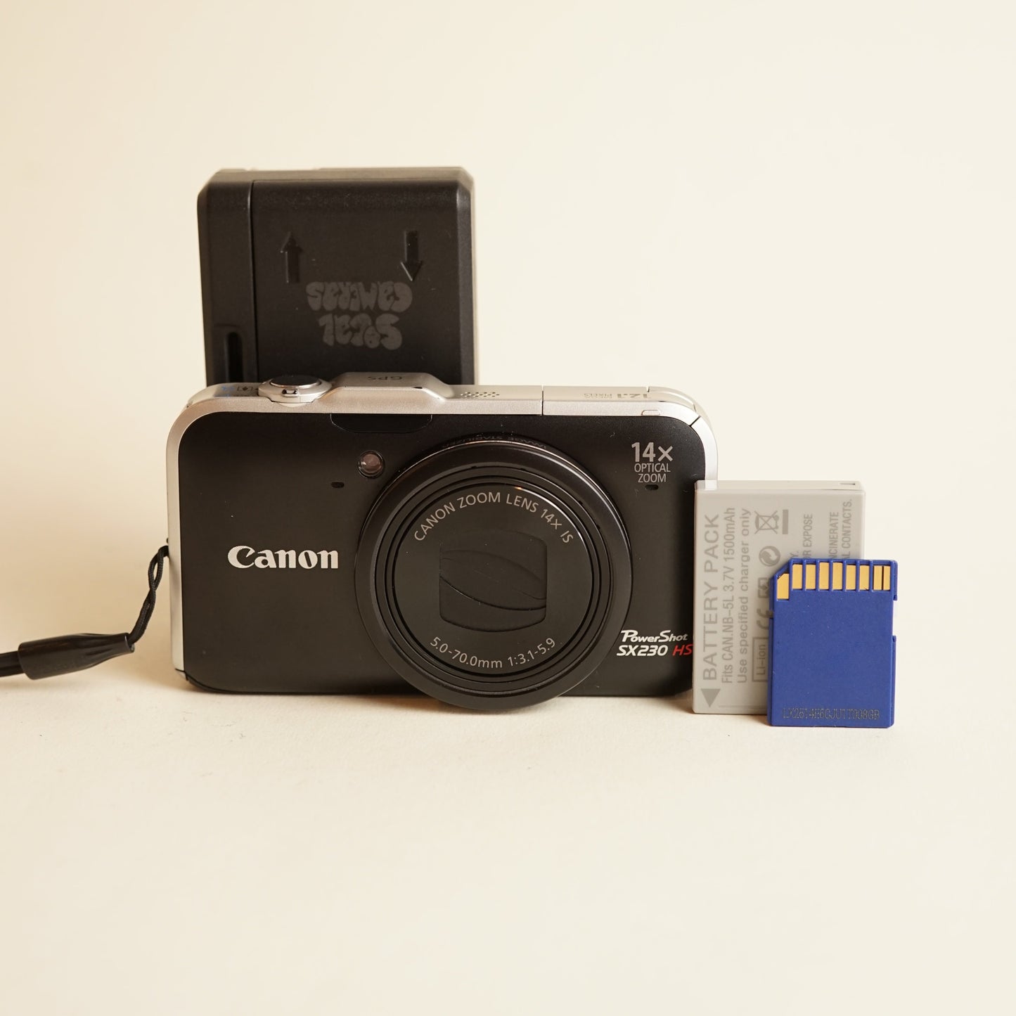 Canon PowerShot SX230 HS Digital Camera | 12.1MP | Tested & Working | Black