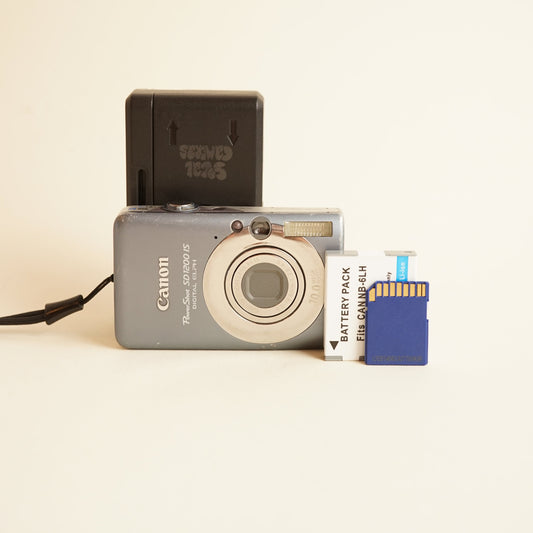 Canon PowerShot SD1200 IS Digital Camera | 10MP | Tested & Working | Grey