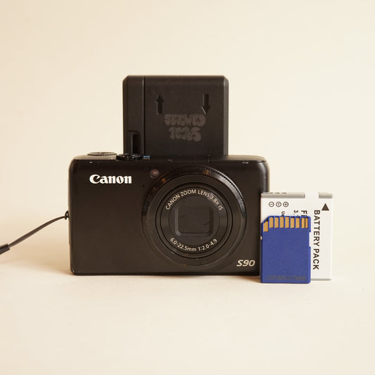 Canon PowerShot S90 Digital Camera | 10MP | Tested & Working | Black